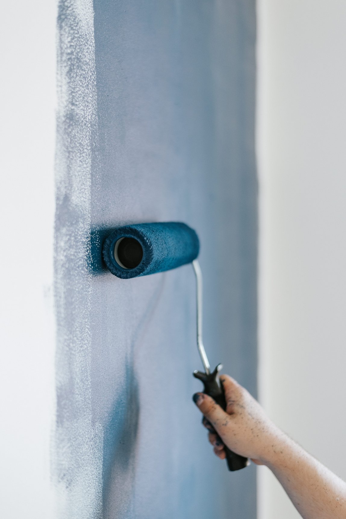 Blue Paint Roller